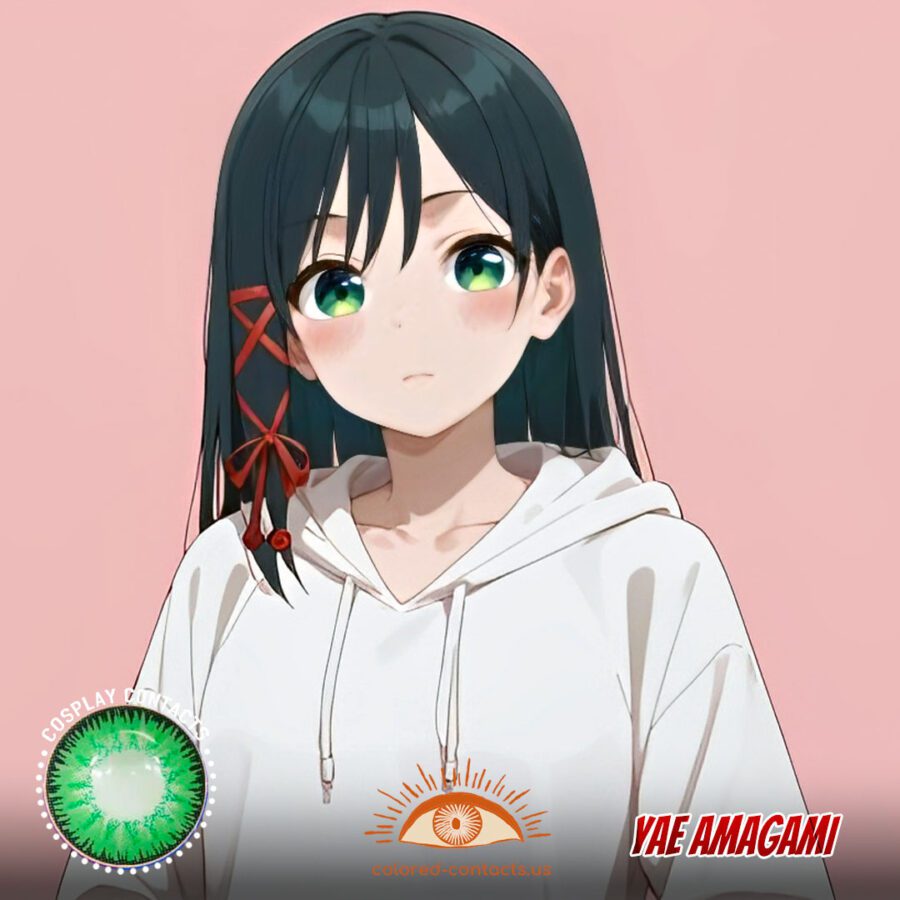 Yae Amagami Cosplay Green Contact Lenses