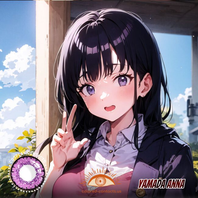 Yamada Anna Cosplay Violet Contact Lenses