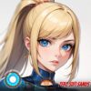 Zero Suit Samus Cosplay Blue Contact Lenses
