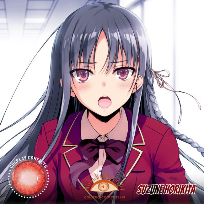 Suzune Horikita Cosplay Red Contact Lenses