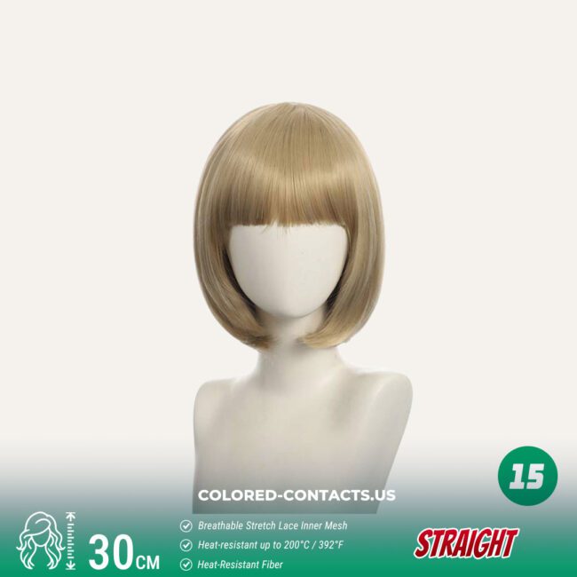 30Cm Bobo Style Cosplay Wig Collection - 25 Colors - Colored Contacts 30Cm Bobo Style Cosplay Wig Collection - 25 Colors Premium Colored Contact Lenses
