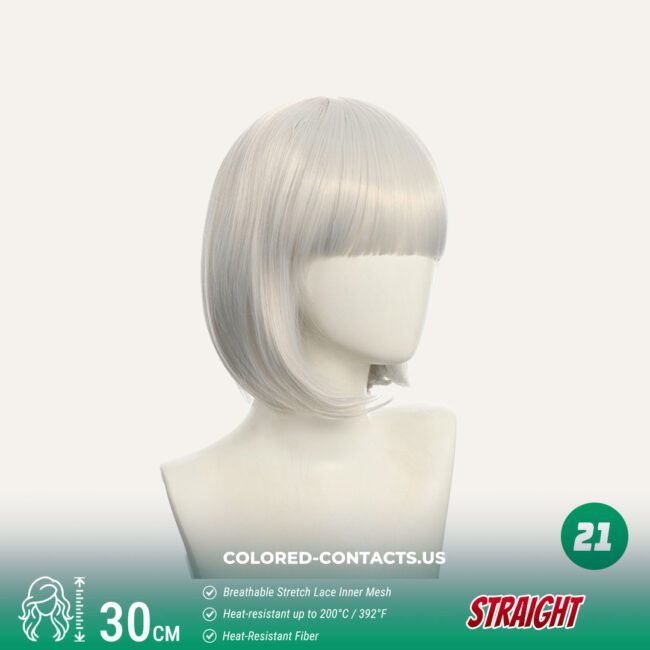 30Cm Bobo Style Cosplay Wig Collection - 25 Colors - Colored Contacts 30Cm Bobo Style Cosplay Wig Collection - 25 Colors Premium Colored Contact Lenses