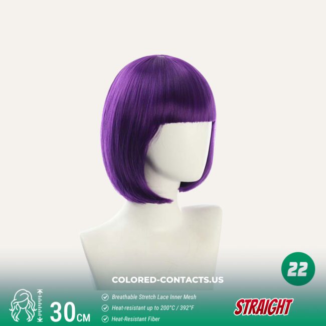 30Cm Bobo Style Cosplay Wig Collection - 25 Colors - Colored Contacts 30Cm Bobo Style Cosplay Wig Collection - 25 Colors Premium Colored Contact Lenses