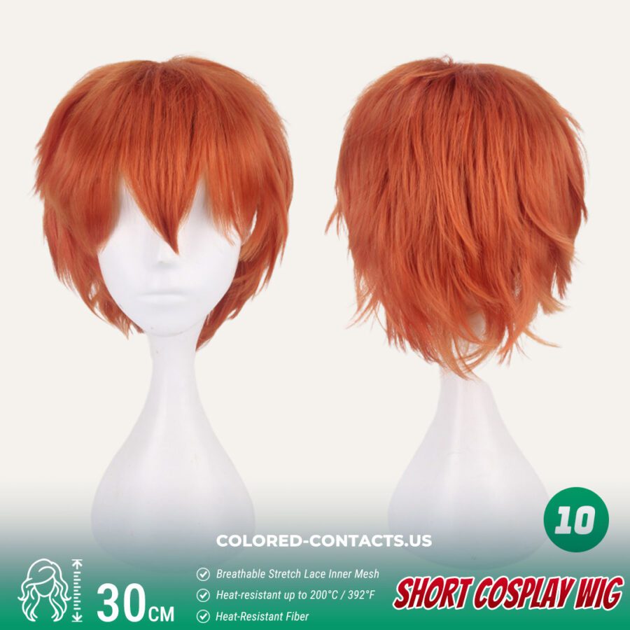 30Cm Short Cosplay Wig Collection - 20 Colors - Image 2