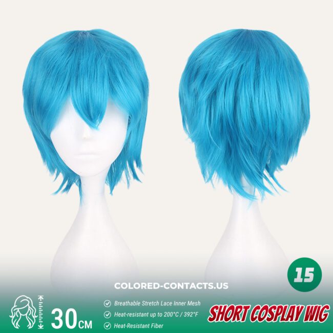 30Cm Short Cosplay Wig Collection - 20 Colors - Colored Contacts 30Cm Short Cosplay Wig Collection - 20 Colors Premium Colored Contact Lenses