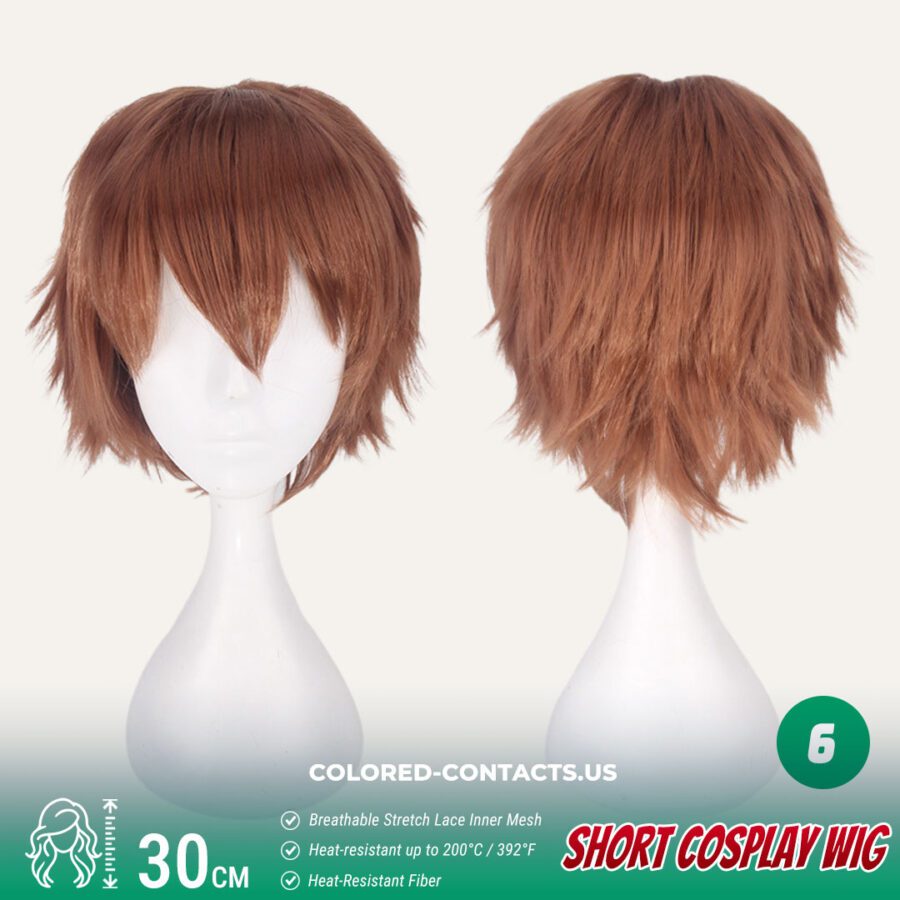 30Cm Short Cosplay Wig Collection - 20 Colors - Image 4