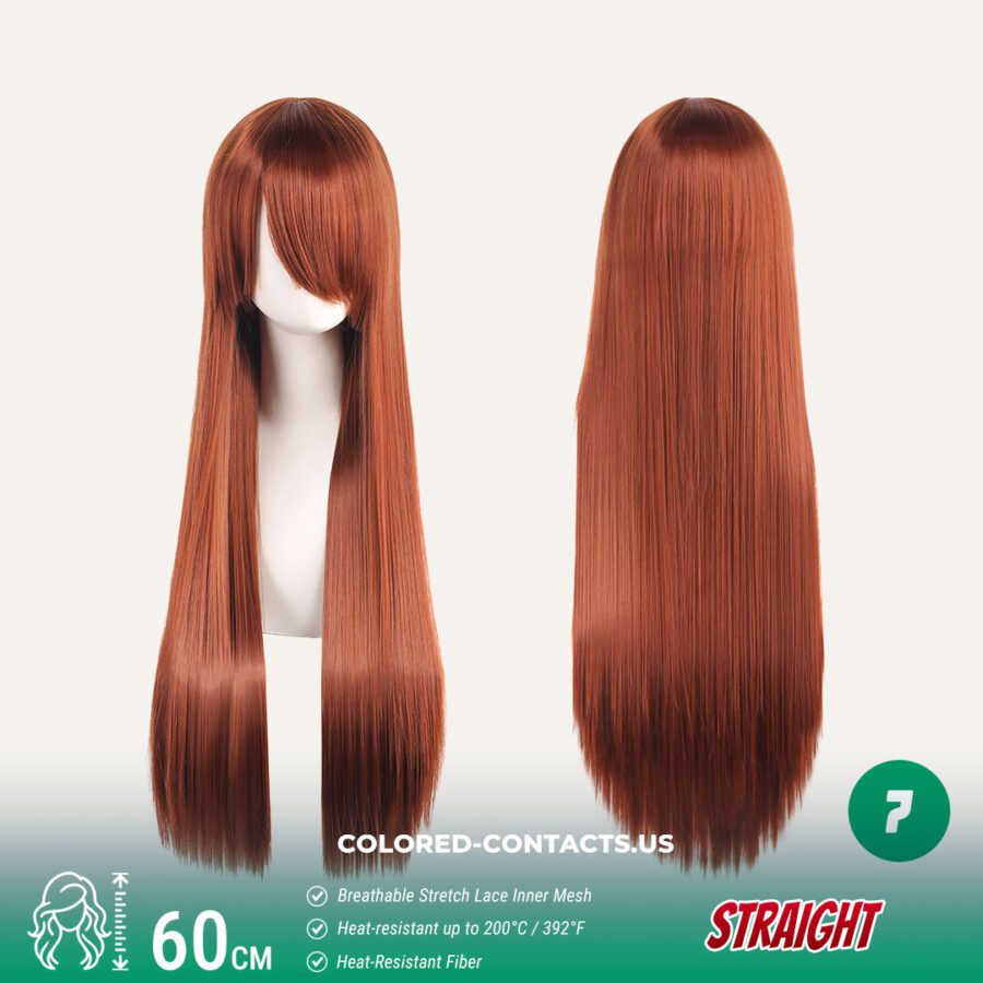 60Cm Universal Straight Cosplay Wig Collection - 24 Colors - Image 5