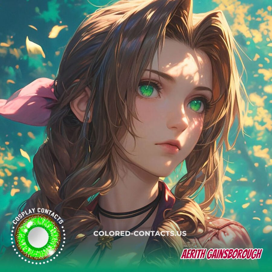 Aerith Gainsborough Cosplay Contact Lenses