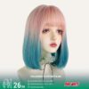 Cotton Candy Gradient Rainbow Wig - Colored Contacts Cotton Candy Gradient Rainbow Wig