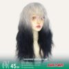 Gothic Elf Cosplay Wig - Black To White Gradient - Colored Contacts Gothic Elf Cosplay Wig - Black To White Gradient