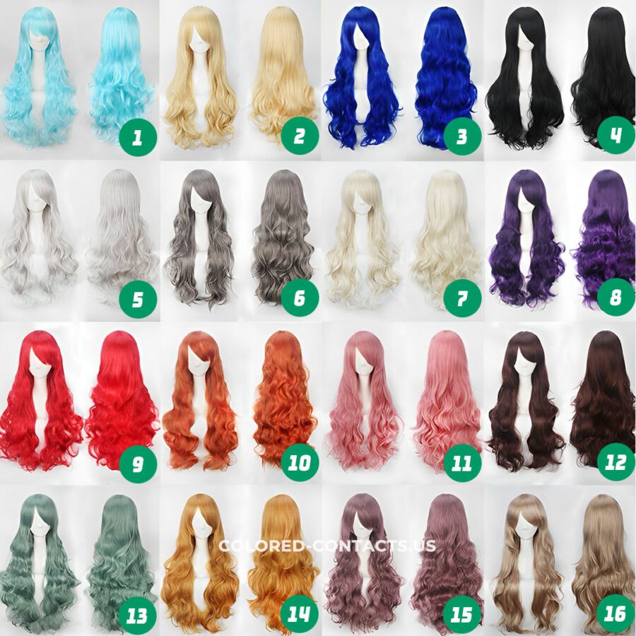 Long Wavy Cosplay Wig Collection - Luxury 80Cm Length