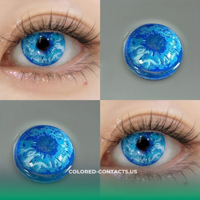 Azure Vortex Cosplay Contact Lenses