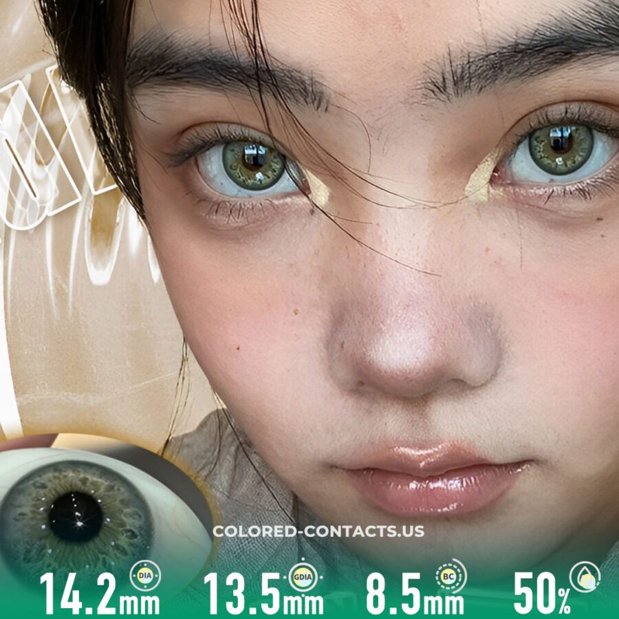 Rainforest Basil Light Brown Contact Lenses (10 Pcs)