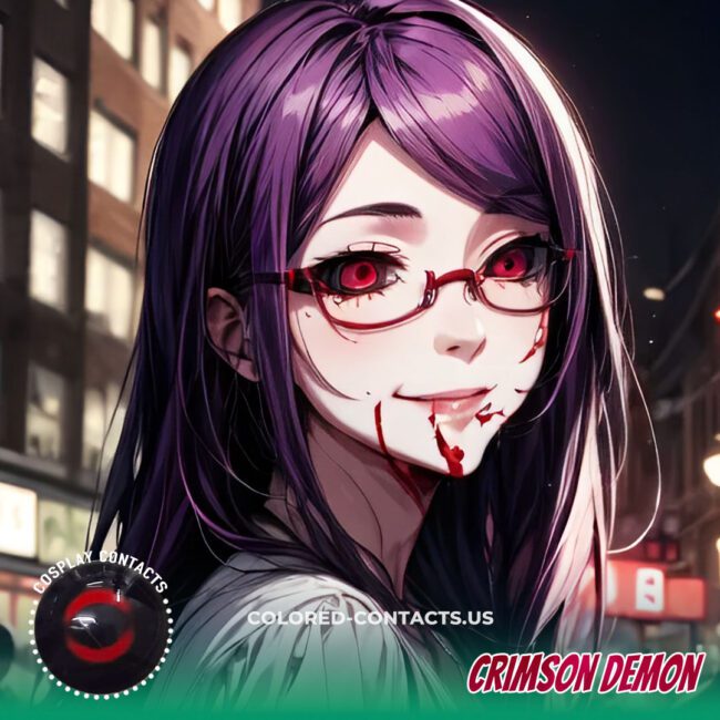 Crimson Demon Universal Cosplay Contact Lenses