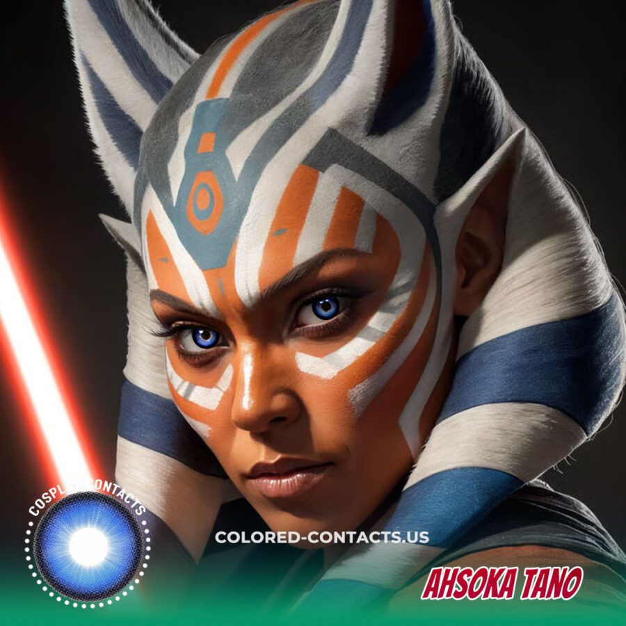 Ahsoka Tano Cosplay Contact Lenses: Perfect Blue Eyes