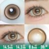 Aurora Mirror Brown Colored Contacts - Colored Contacts Aurora Mirror Brown Colored Contacts
