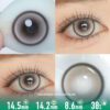 Aurora Mirror Grey Colored Contacts - Colored Contacts Aurora Mirror Grey Colored Contacts
