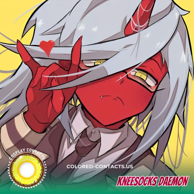 Kneesocks Daemon Cosplay Contact Lenses - Yellow Contacts