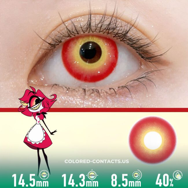 Niffty Cosplay Contact Lenses - Colored Contacts Hazbin Hotel: Niffty Cosplay Contact Lenses