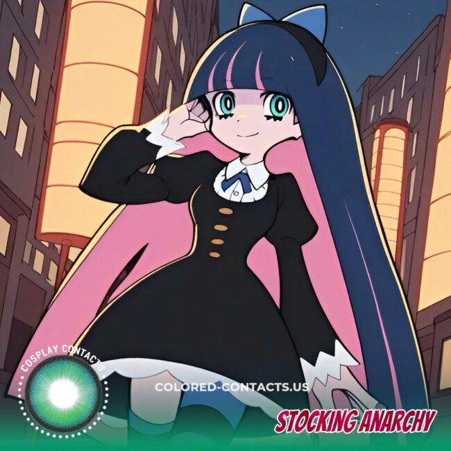 Stocking Anarchy Cosplay Contact Lenses - Green Contacts