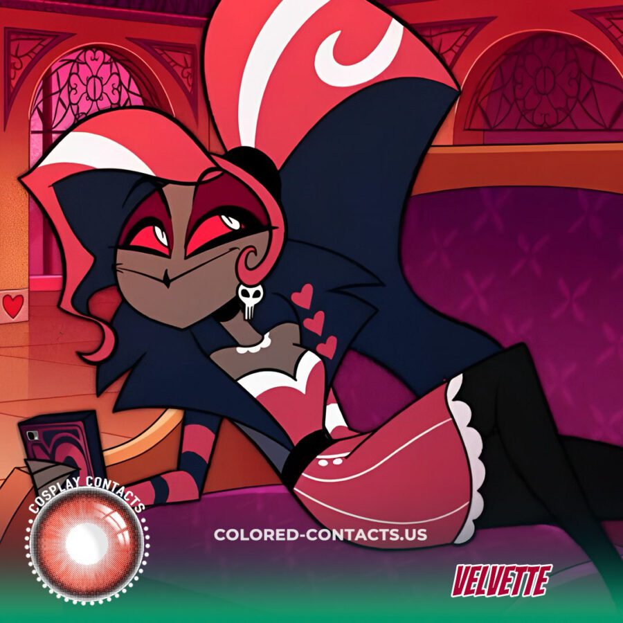 Velvette Red Cosplay Contact Lenses