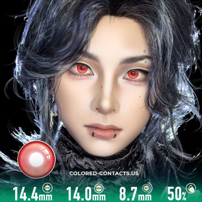 Blood Mist Crimson Colored Contacts