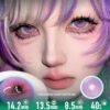 Flower Fairy Pink Colored Contact Lenses