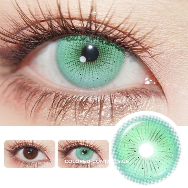 Flower Fairy Green Colored Contact Lenses - Colored Contacts Flower Fairy Green Colored Contact Lenses