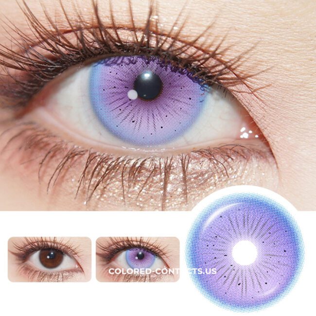 Flower Fairy Purple Colored Contact Lenses - Colored Contacts Flower Fairy Purple Colored Contact Lenses