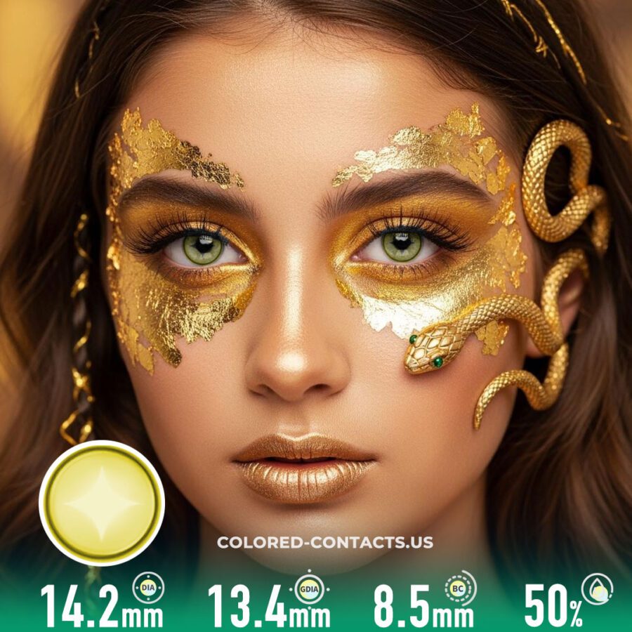 North Star Gold Colored Contacts