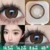 Amber Sparkle Brown Circle Contacts - Colored Contacts Amber Sparkle Brown Circle Contacts Premium Colored Contact Lenses