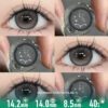 Midnight Shadow Gray Contact Lenses - Colored Contacts Midnight Shadow Gray Contact Lenses