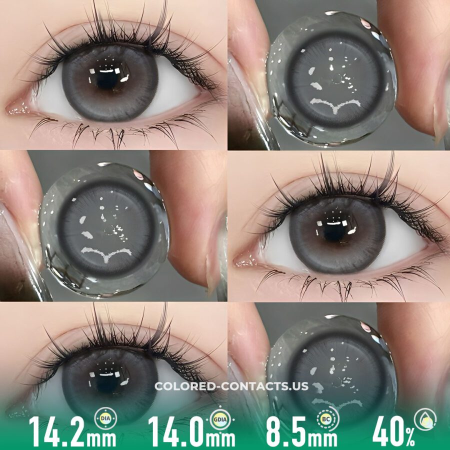 Midnight Shadow Gray Contact Lenses