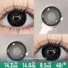 Smoky Obsidian Black Contact Lenses - Colored Contacts Smoky Obsidian Black Contact Lenses
