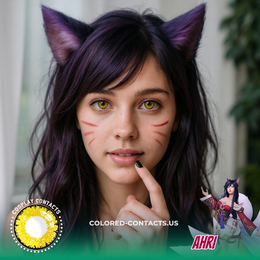 Lol : Ahri Cosplay Contact Lenses