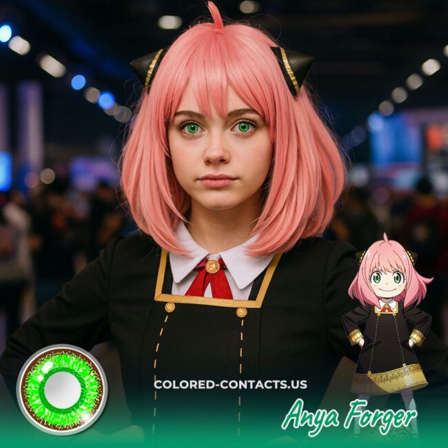 Anya Forger Cosplay Contact Lenses - Green
