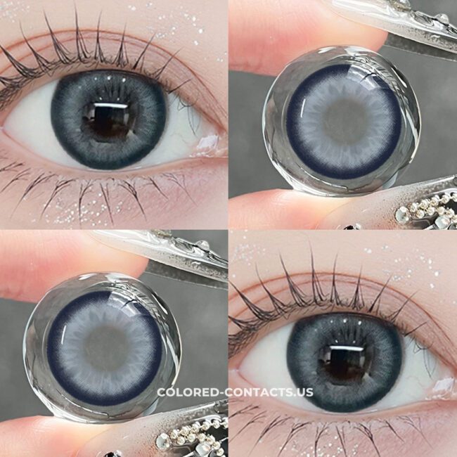 Blueberry Toast Gray Colored Contacts - 10 Lenses Premium Colored Contact Lenses
