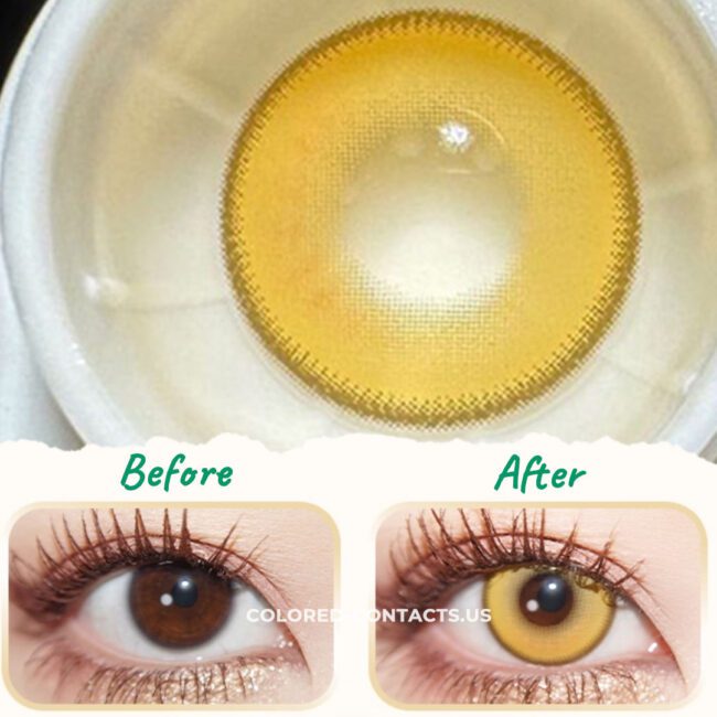 Champagne Shimmer Contact Lenses | 4-Lens Pack Premium Colored Contact Lenses