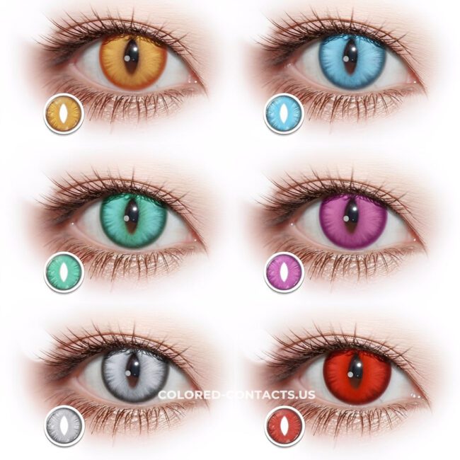 Fire Dragon Crimson Contact Lenses | 4-Piece Set - Colored Contacts Fire Dragon Crimson Contact Lenses | 4-Piece Set Premium Colored Contact Lenses