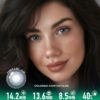 Enchanting Blue-Grey Circle Contact Lenses - Colored Contacts Enchanting Blue-Grey Circle Contact Lenses Premium Colored Contact Lenses