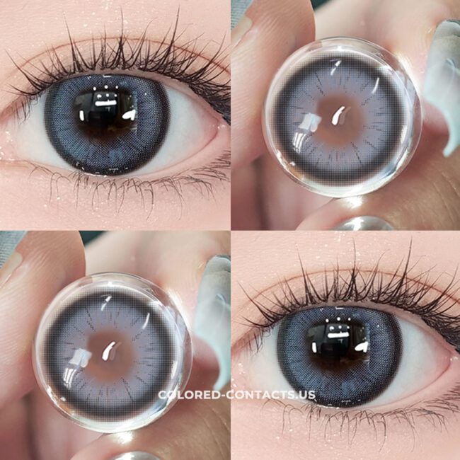 Enchanting Blue-Grey Circle Contact Lenses Premium Colored Contact Lenses