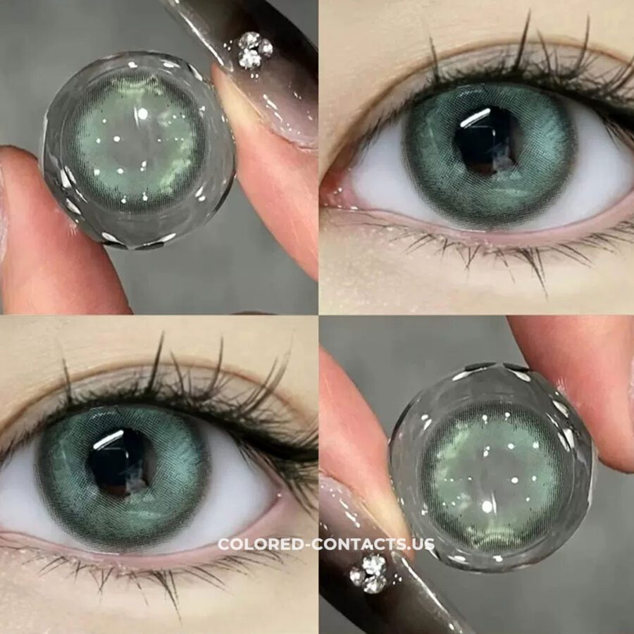 Enchanting Sage Green Contact Lens - Image 2