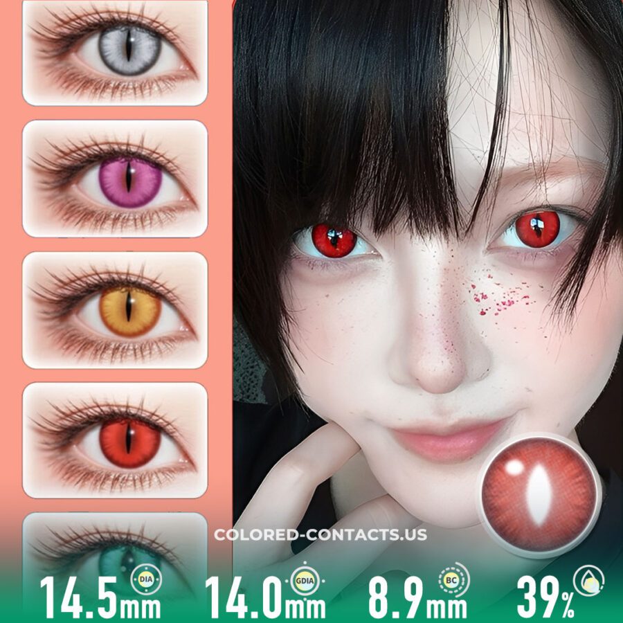 Fire Dragon Crimson Contact Lenses