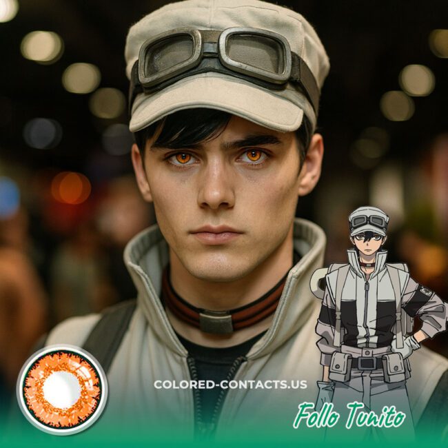 Follo Tunito Cosplay Contact Lenses - Orange Fiery Spirit Contacts