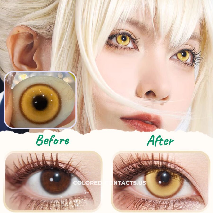 Golden Honey Contact Lenses | 4-Lens Pack - Image 2