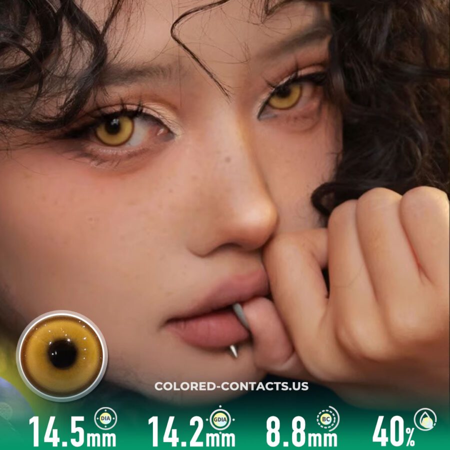 Golden Honey Contact Lenses | 4-Lens Pack