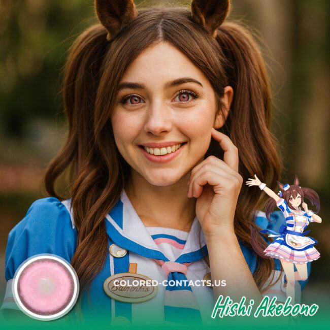Hishi Akebono Cosplay Contact Lenses