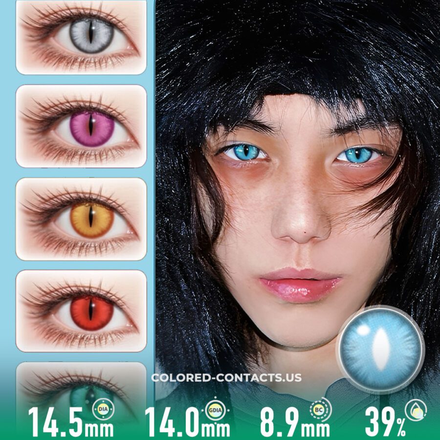 Ice Dragon Azure Contact Lenses