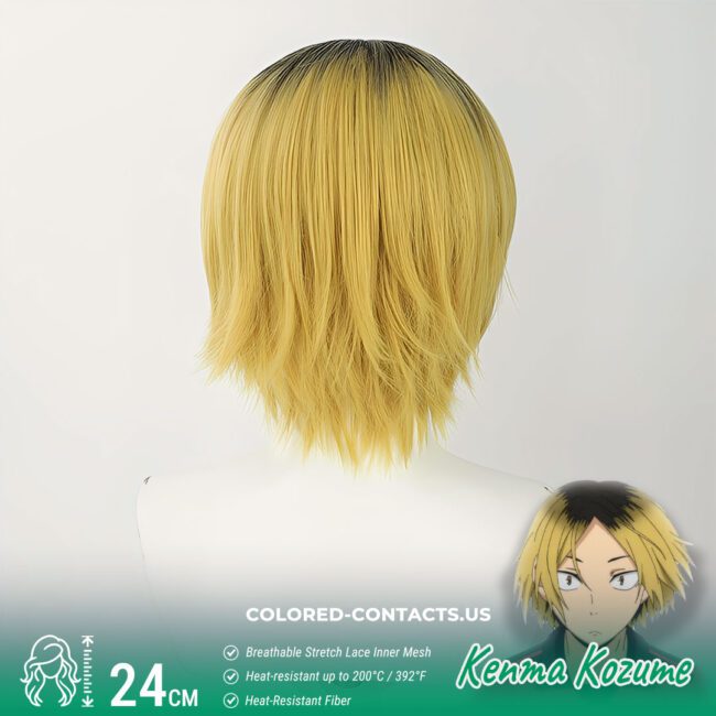 Kenma Kozume Cosplay Wig - Colored Contacts Kenma Kozume Cosplay Wig Premium Colored Contact Lenses