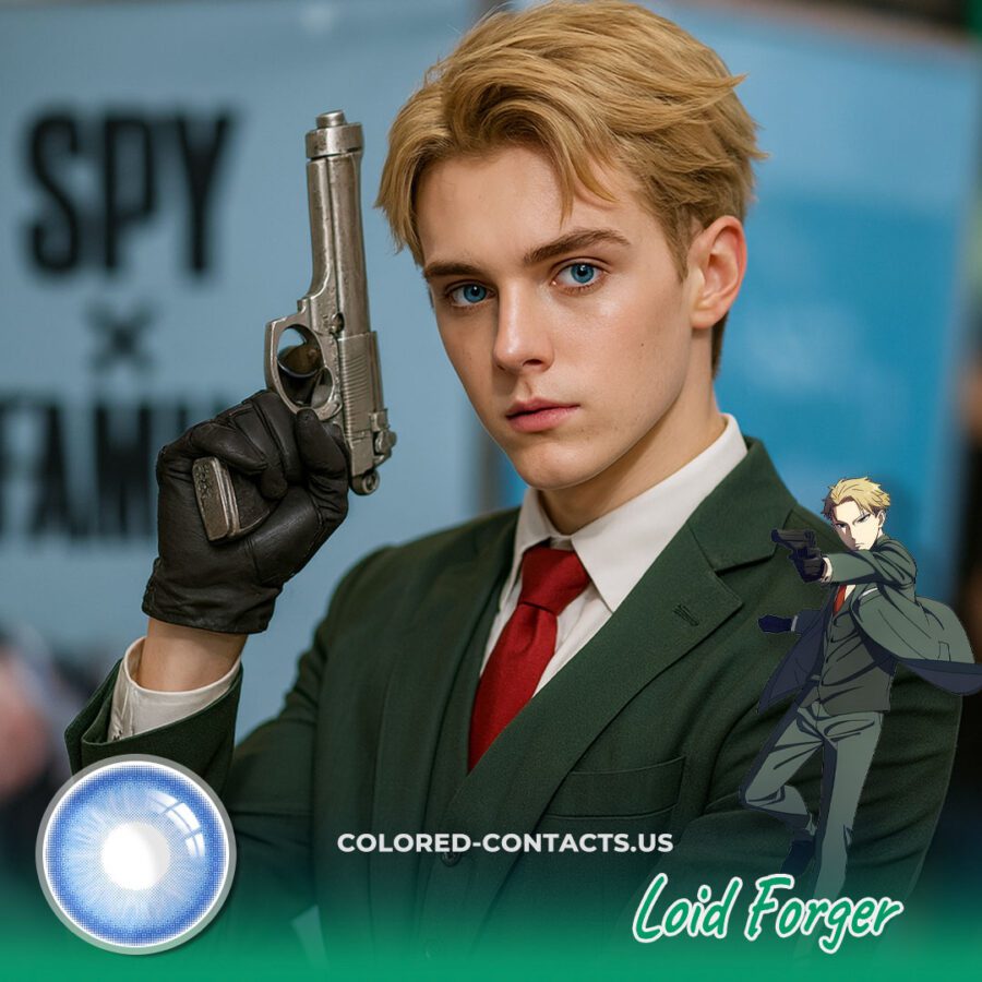 Loid Forger Cosplay Contact Lenses - Blue